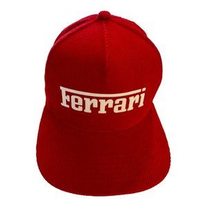 Ferrari Snapback Corduroy Hat Cap Matchless Studios Formula One F1